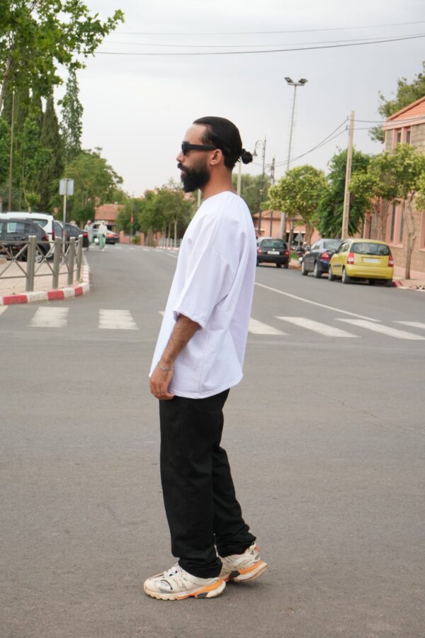 Plain White T-Shirt | Minimalist & Versatile Streetwear for Men & Women - Image 3