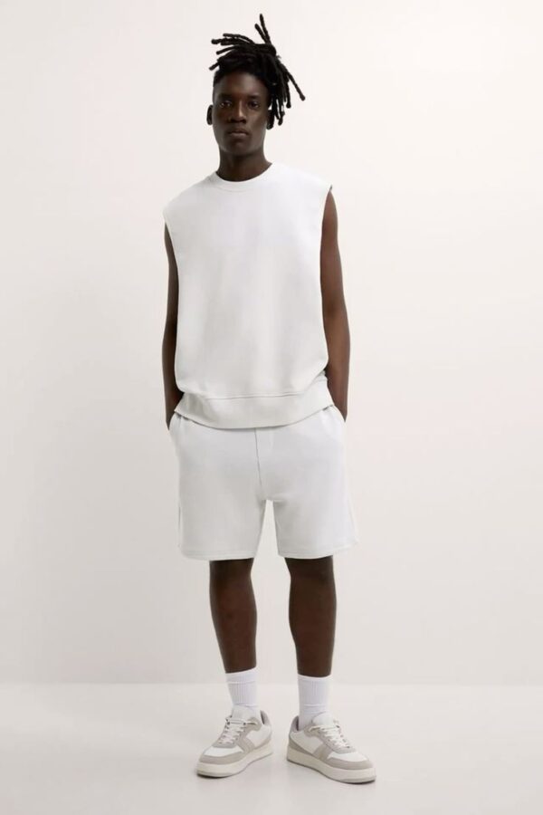 Plain White Tank Top | Minimalist & Comfortable Streetwear - Image 2